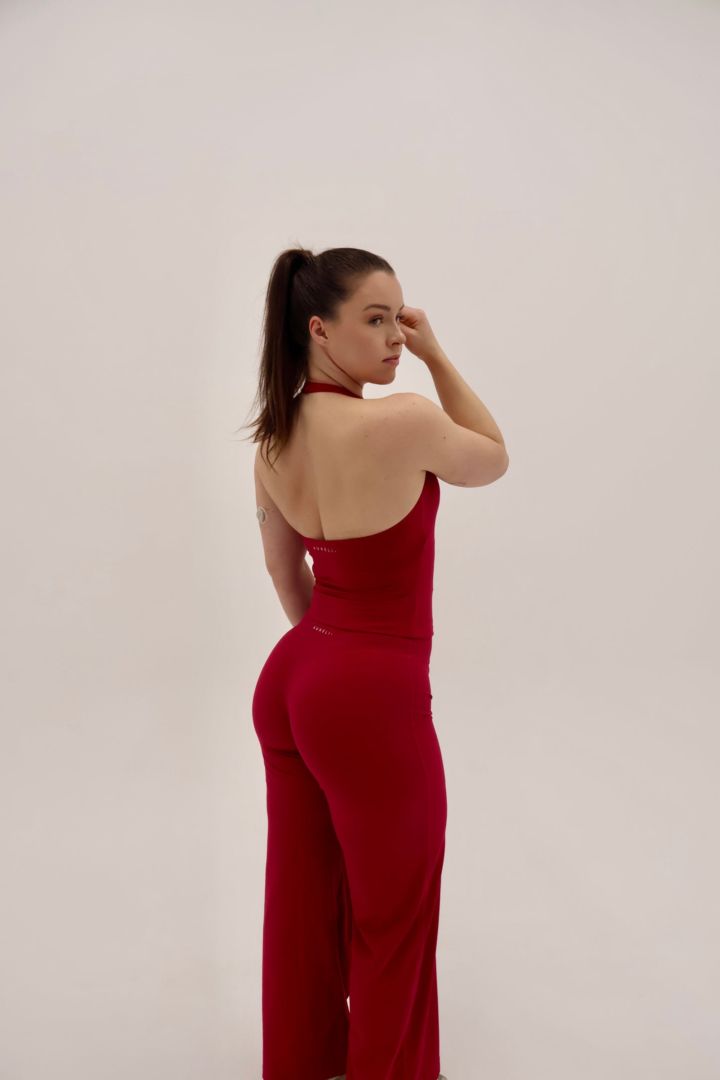 Crossover Halter Tank - Raspberry