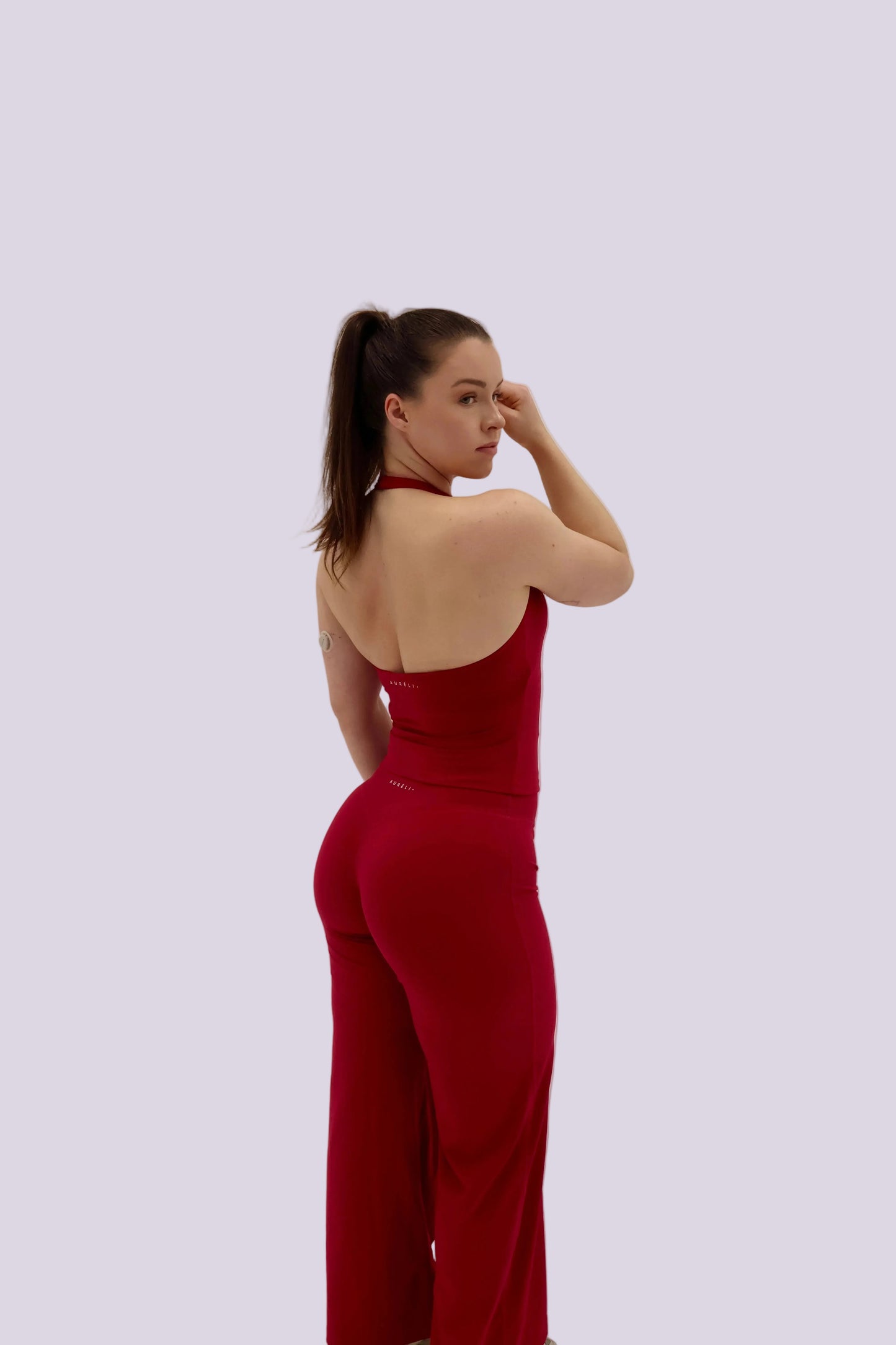 Crossover Halter Tank - Raspberry