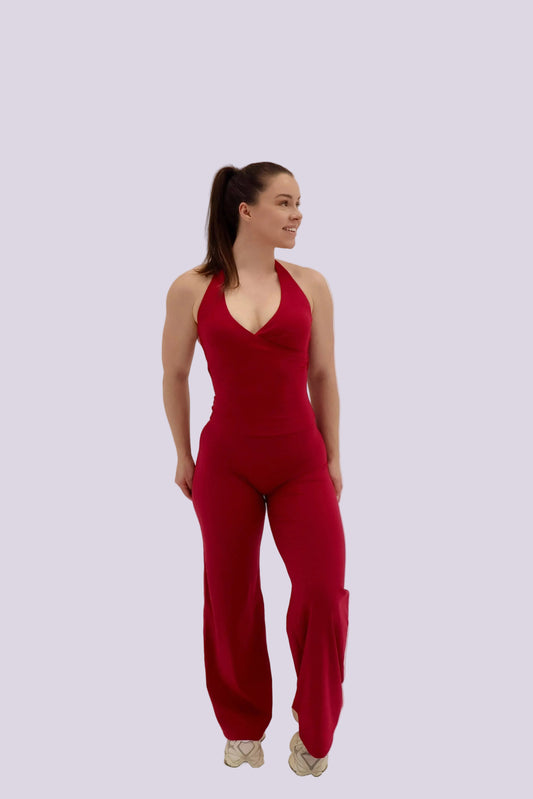 Flow Wide-Leg Pants - Raspberry