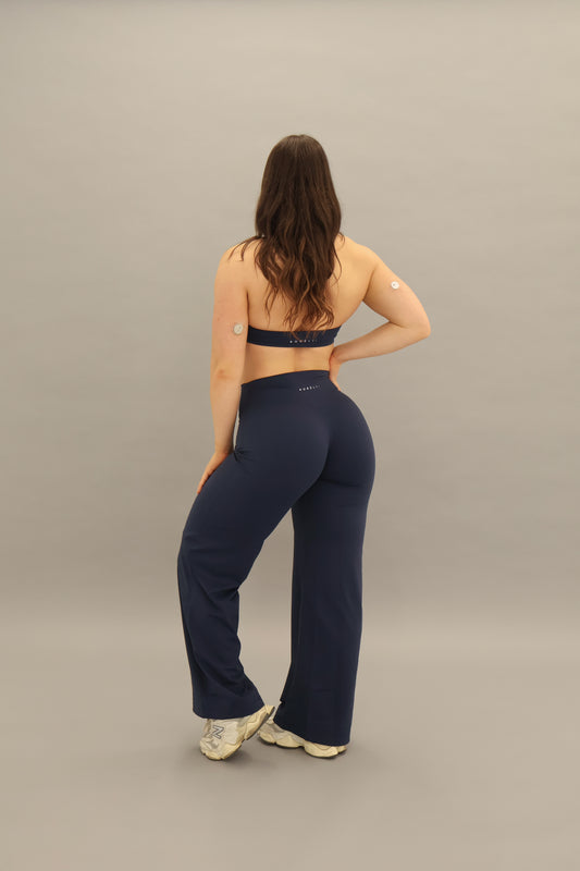 Flow Wide-Leg Pants - Navy