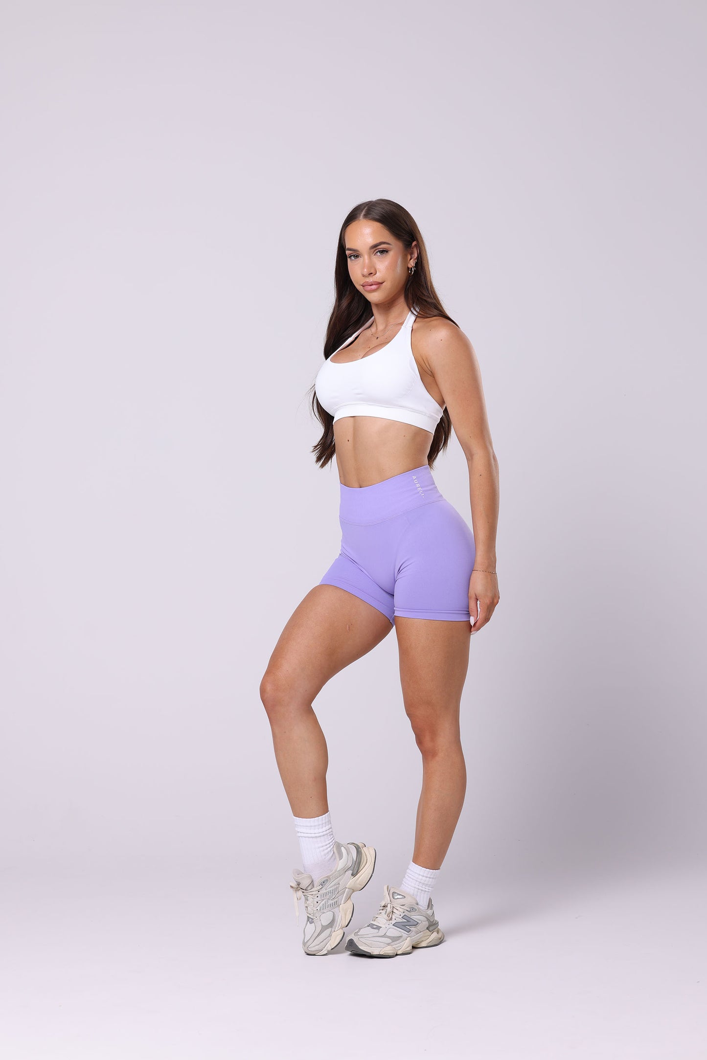Signature Scrunch Shorts - Lilac