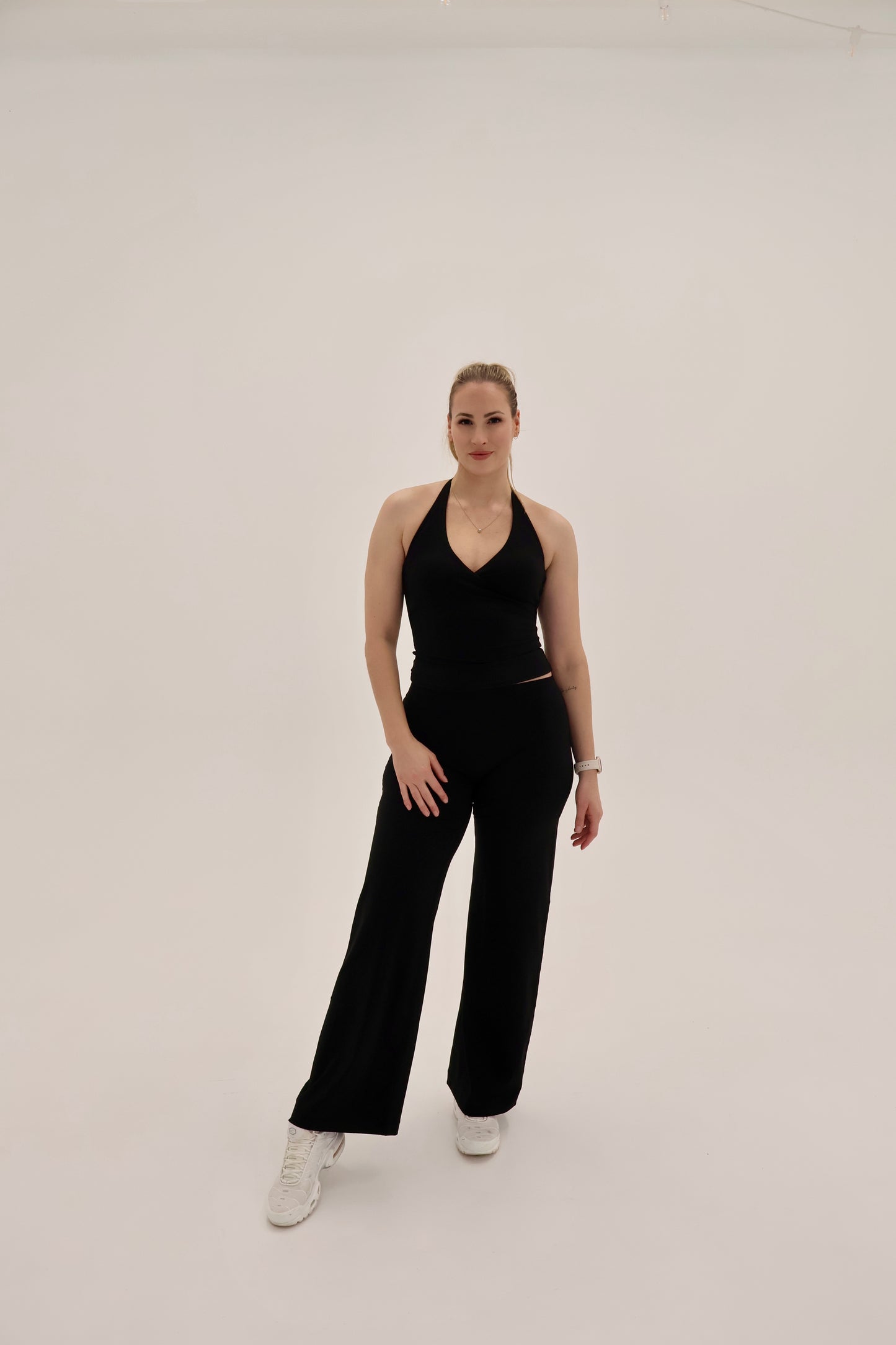 Crossover Halter Tank - Midnight