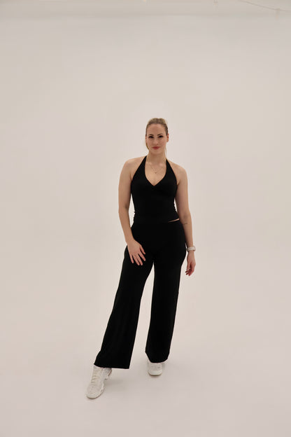 Crossover Halter Tank - Midnight