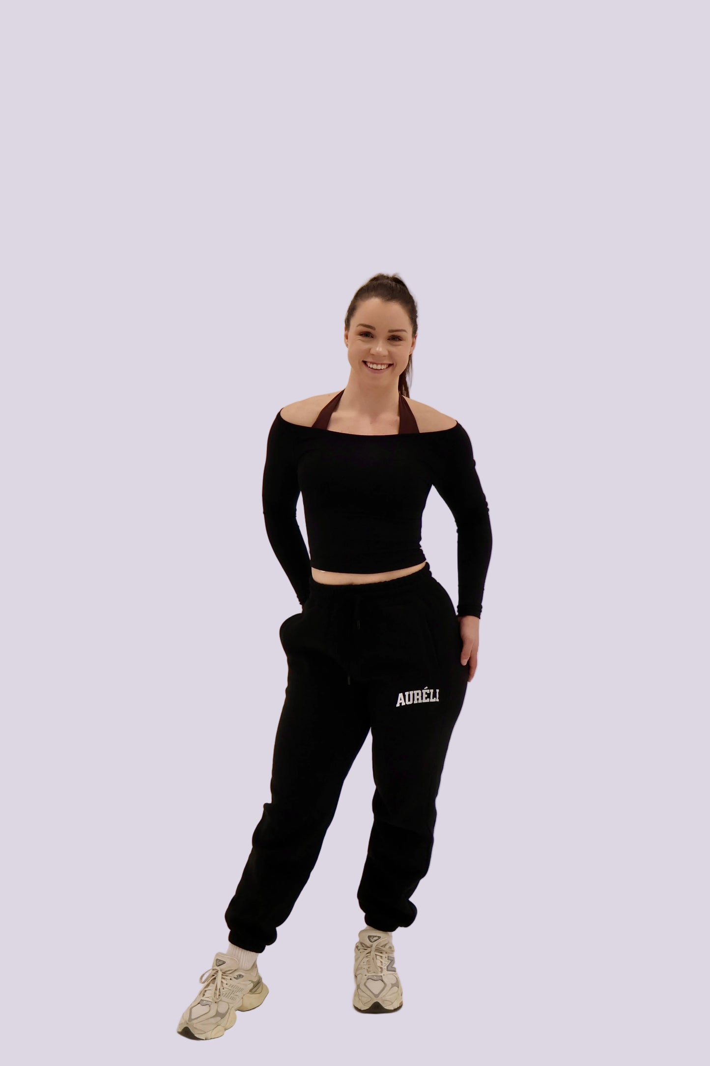 Off-Duty Sweatpants - Black / White