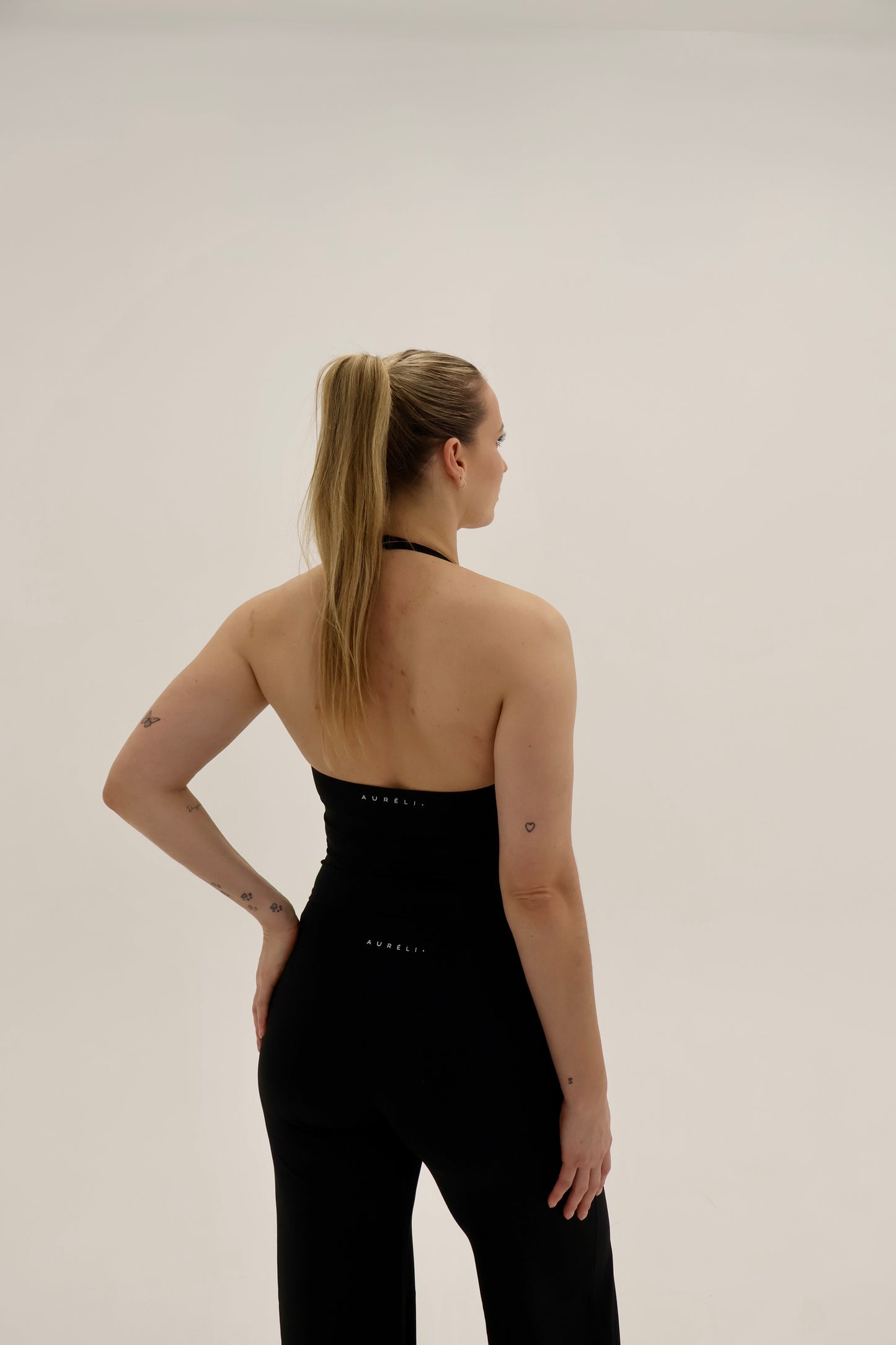 Crossover Halter Tank - Midnight