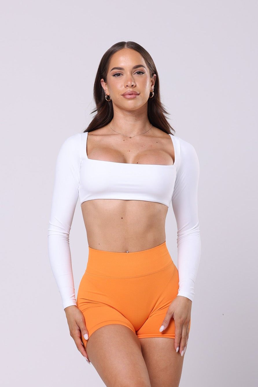Luxe Long Sleeve Crop - Black