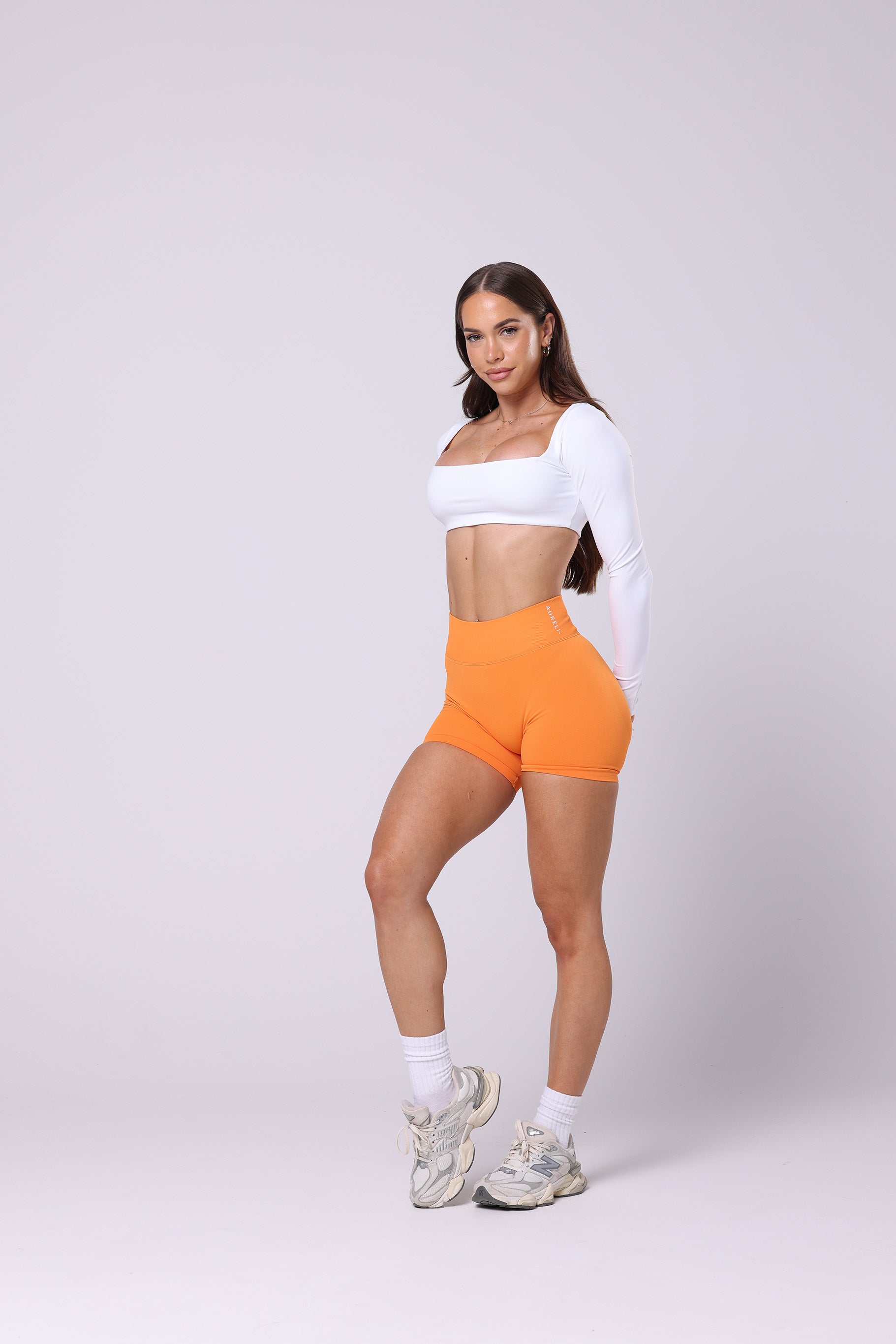 Luxe Long Sleeve Crop - Black