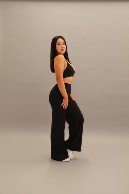 Flow Wide-Leg Pants - Midnight
