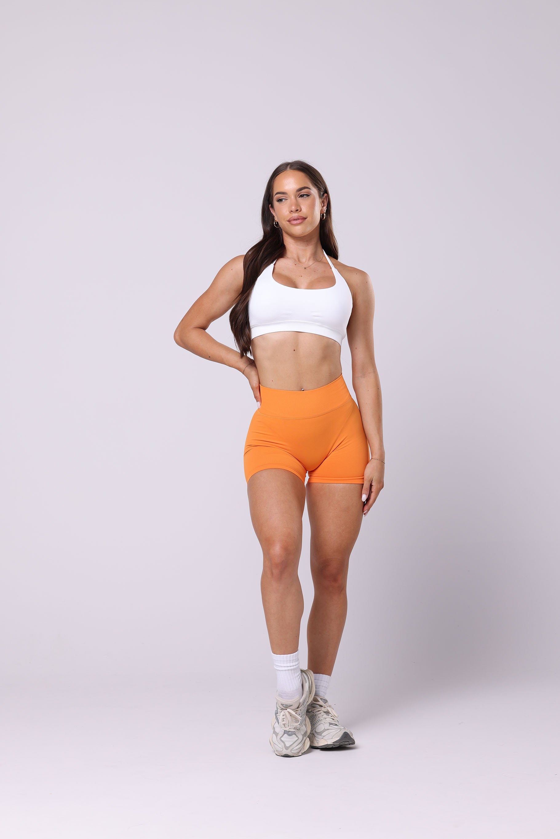 Signature Scrunch Shorts - Orange